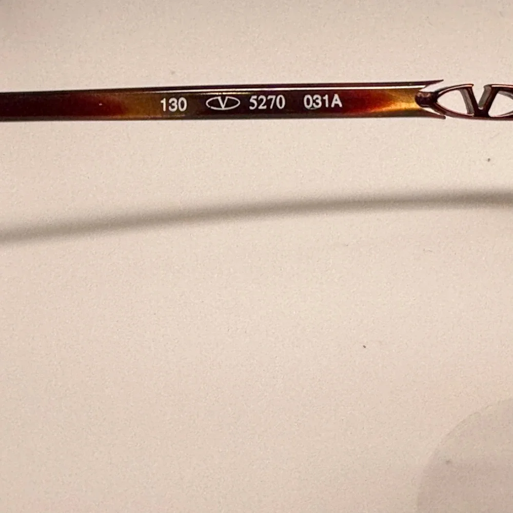 Valentino 5270 031A Eyeglasses Tortoise Burgundy Oval Frames Italy 130mm